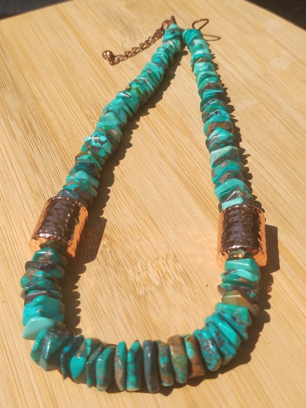 Jay King DTR Chunky Turquoise and Copper Necklace 18” southwestern style